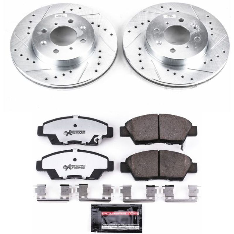 PSB Z26 Street Warrior Kit - Power Stop 09-14 Honda Fit Front Z26 Street Warrior Brake Kit