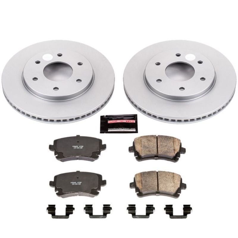 PSB Z17 Evolution Coated Kit - Power Stop 04-05 Infiniti QX56 Front Z17 Evolution Geomet Coated Brake Kit