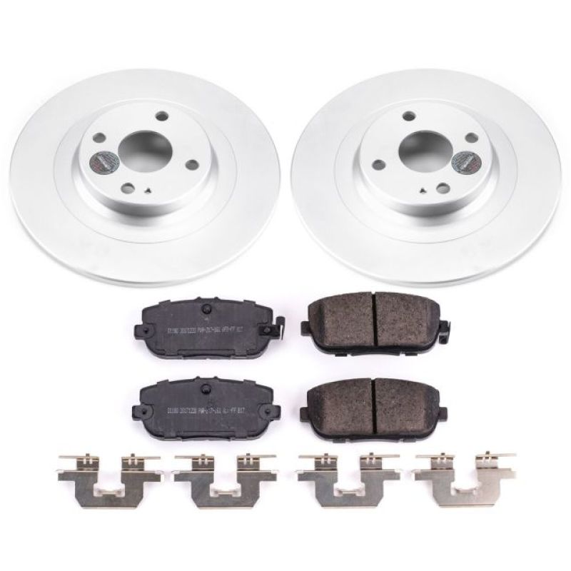 PSB Z17 Evolution Coated Kit - Power Stop 17-19 Fiat 124 Spider Rear Z17 Evolution Geomet Coated Brake Kit