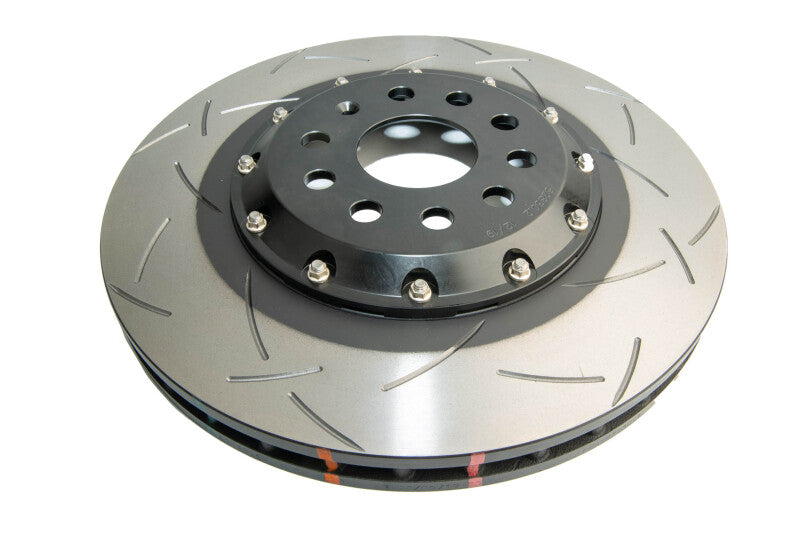 DBA 5000 Series Slotted Rotors - DBA 13-17 VW Golf R (MK7) 5000 Fully Assembled 2-Piece Rotor Black Hat T3 Slotted KP Front