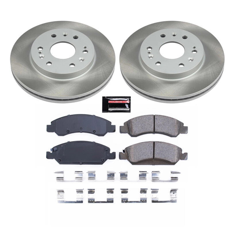 PSB Semi-Coated Rotor Kits - Power Stop 15-20 GMC Yukon XL Front Semi-Coated Rotor Kit