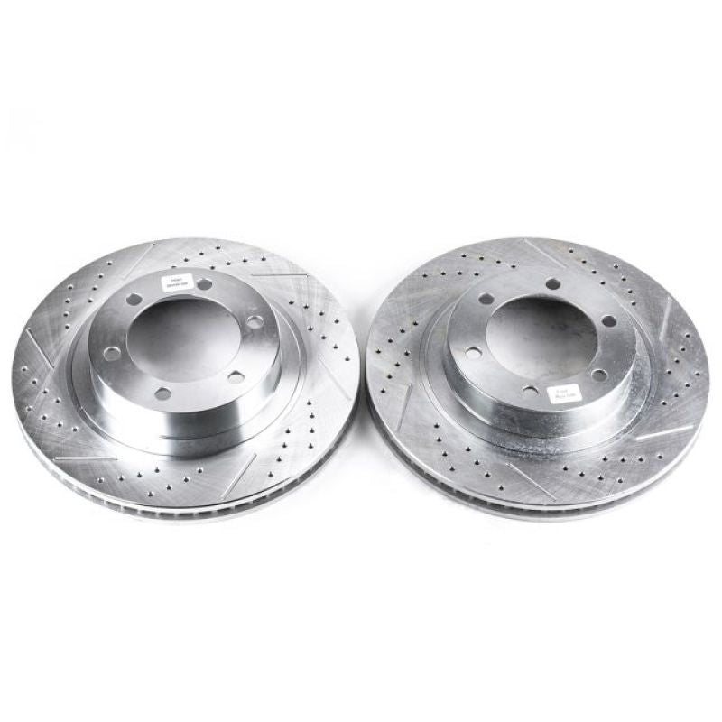 PSB Evolution Drill/Slot Rotor - Power Stop 03-09 Lexus GX470 Front Evolution Drilled & Slotted Rotors - Pair
