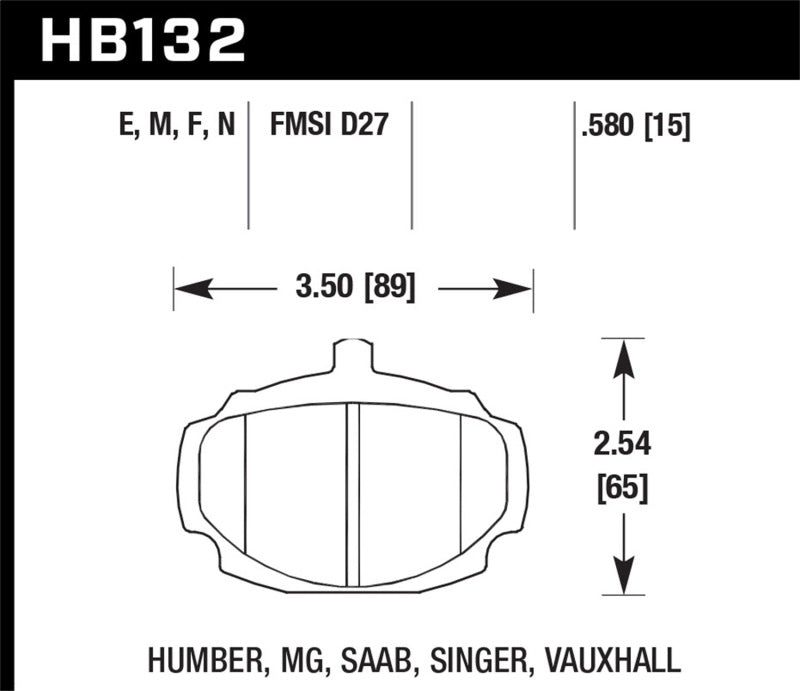 HAWK HP+ Brake Pad Sets - Hawk HP+ Street Brake Pads