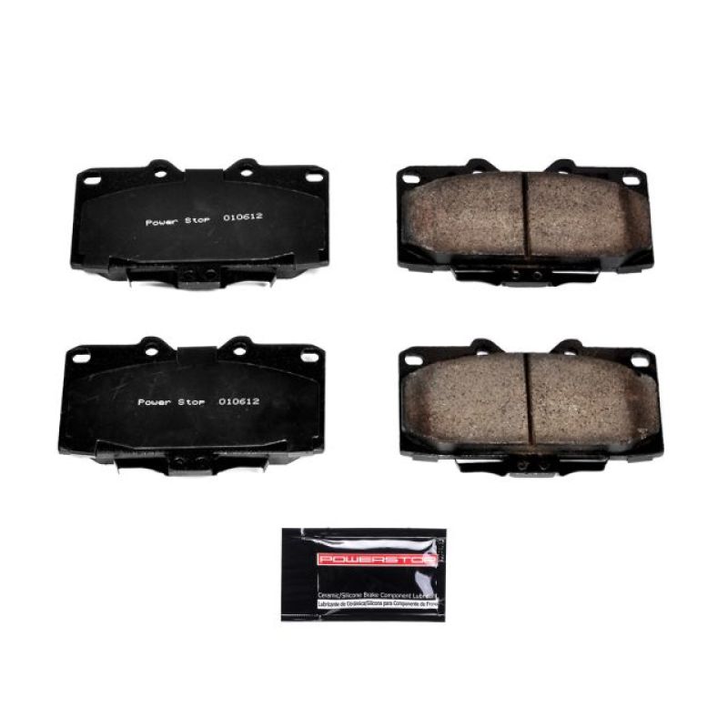 PSB Z23 Evolution Brake Pads - Power Stop 89-96 Nissan 300ZX Front Z23 Evolution Sport Brake Pads w/Hardware