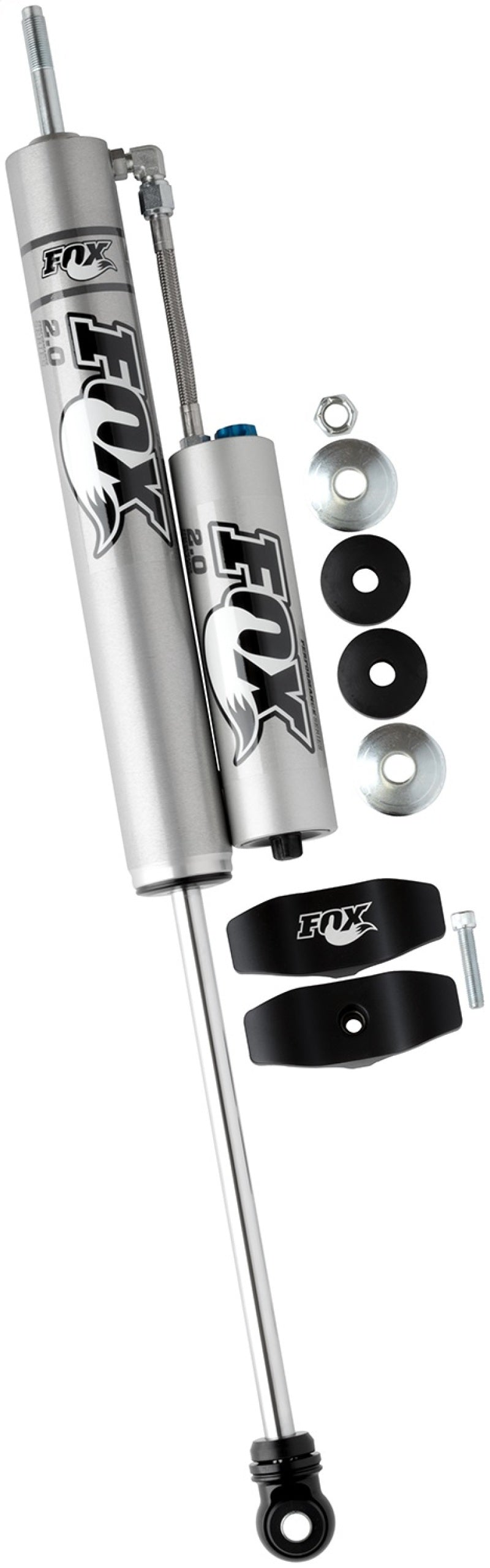 FOX 2.0 Factory Shock - Fox 07+ Jeep JK 2.0 Factory Series 11.6in. Smooth Body R/R Front Shock w/CD Adj. / 4-6in. Lift