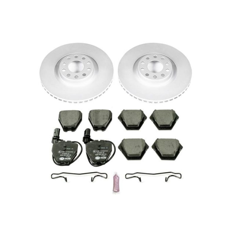 PSB Euro-Stop Kit - Power Stop 00-04 Audi A6 Quattro Front Euro-Stop Brake Kit