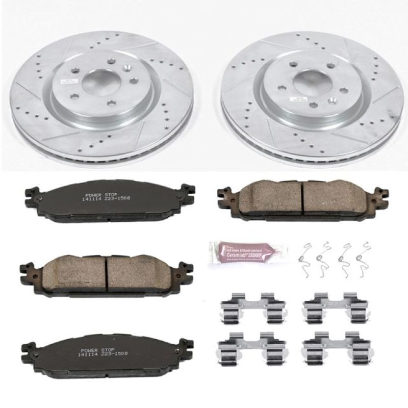 PSB Z23 Evolution Kit - Power Stop 11-19 Ford Explorer Front Z23 Evolution Sport Brake Kit