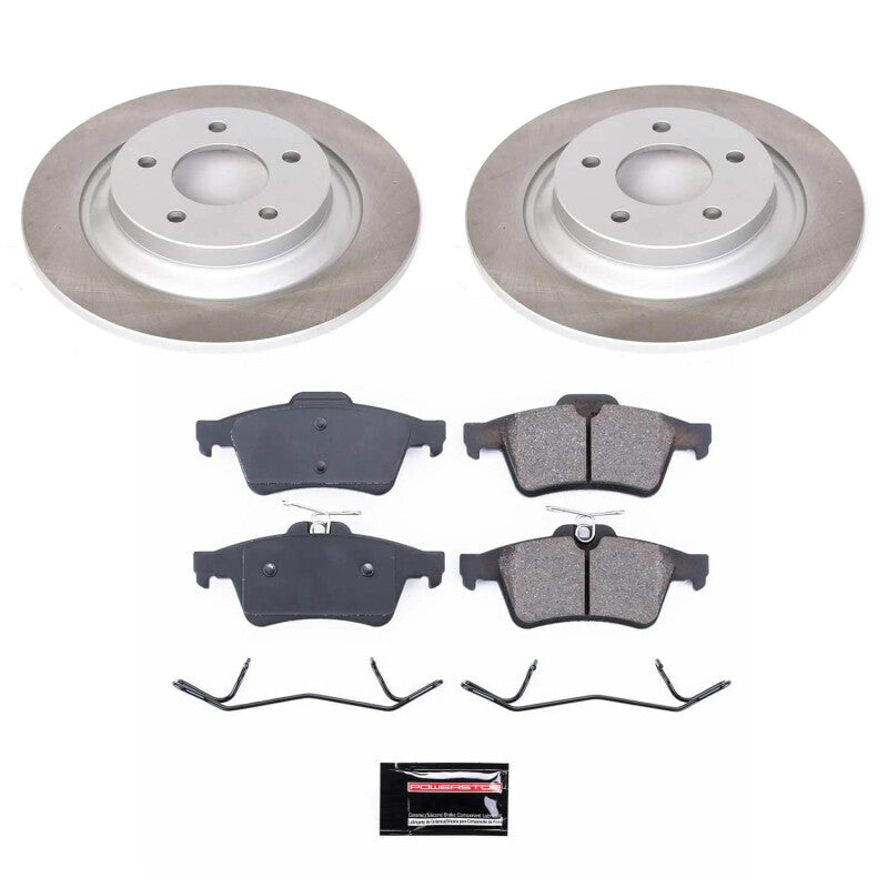 PSB Semi-Coated Rotor Kits - Power Stop 12-15 Mazda 5 Rear Semi-Coated Rotor Kit