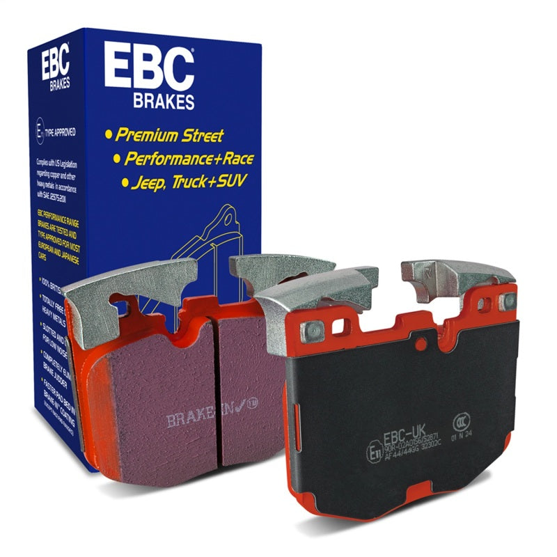 EBC Redstuff Brake Pad Sets - EBC 2017+ BMW 530 2.0L Turbo (G30) Redstuff Front Brake Pads