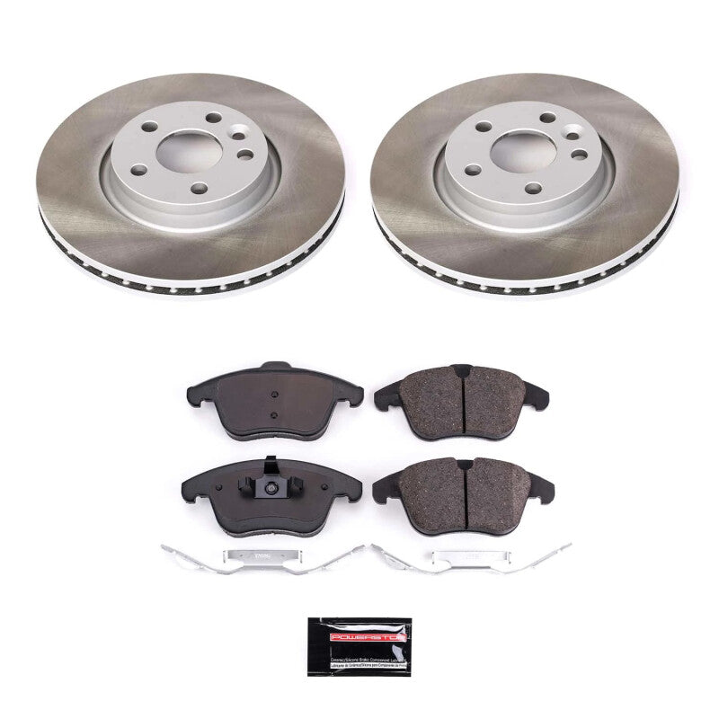 PSB Semi-Coated Rotor Kits - Power Stop 08-16 Volvo XC70 Front Semi-Coated Rotor Kit