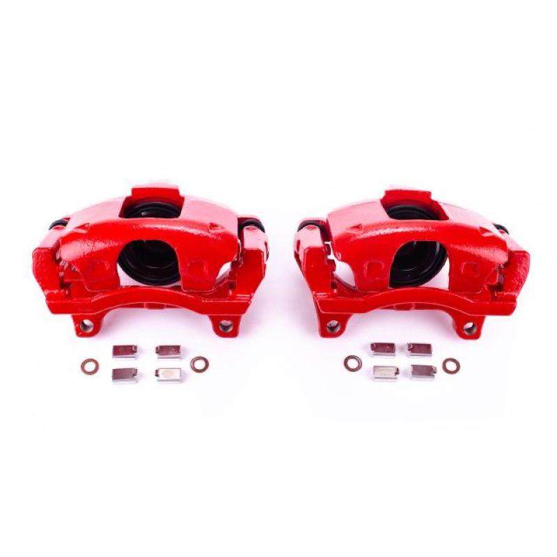 PSB Red Calipers - Power Stop 09-12 Dodge Journey Front Red Calipers w/Brackets - Pair