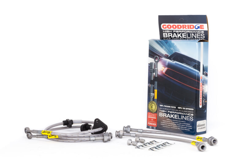 GR G-Stop Brake Line Kits - Goodridge 92-95 Honda Civic All Models w/ Rear Drum / 93-00 Del Sol Rear Drum SS Brake Lines