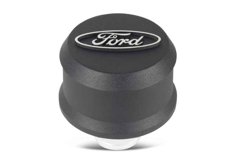 FR Breather Caps - Ford Racing Slant Edge Breather - Black