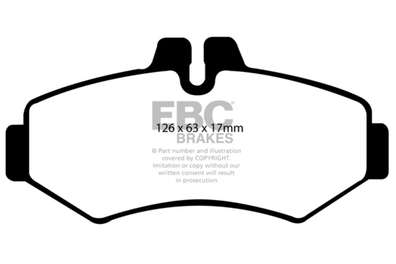 EBC Greenstuff Brake Pad Sets - EBC 03-05 Dodge Sprinter 2500 Bosch Rear Greenstuff Rear Brake Pads