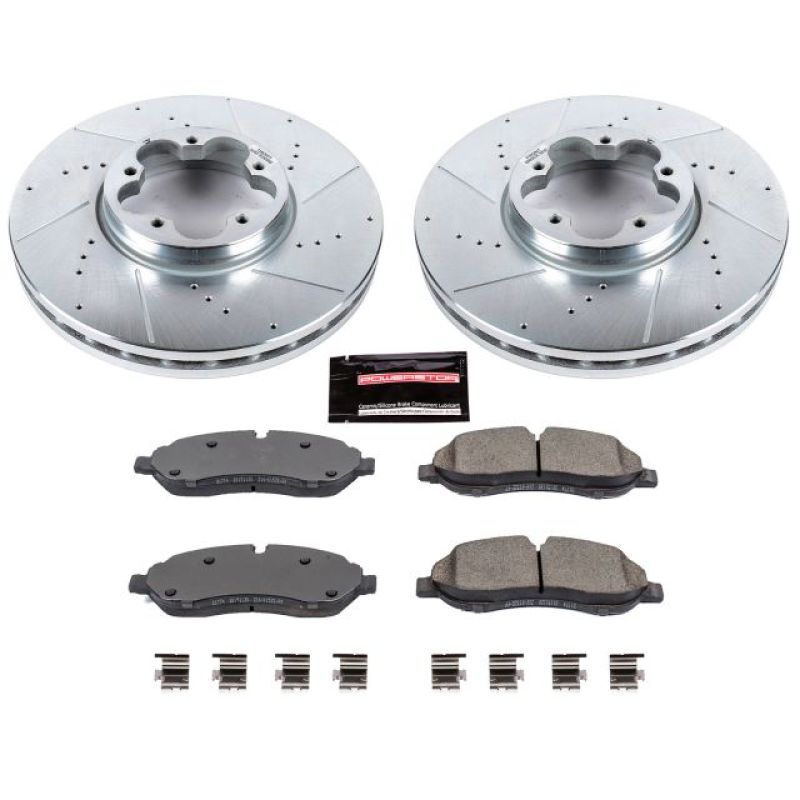 PSB Z23 Evolution Kit - Power Stop 15-19 Ford Transit-150 Front Z23 Evolution Sport Brake Kit