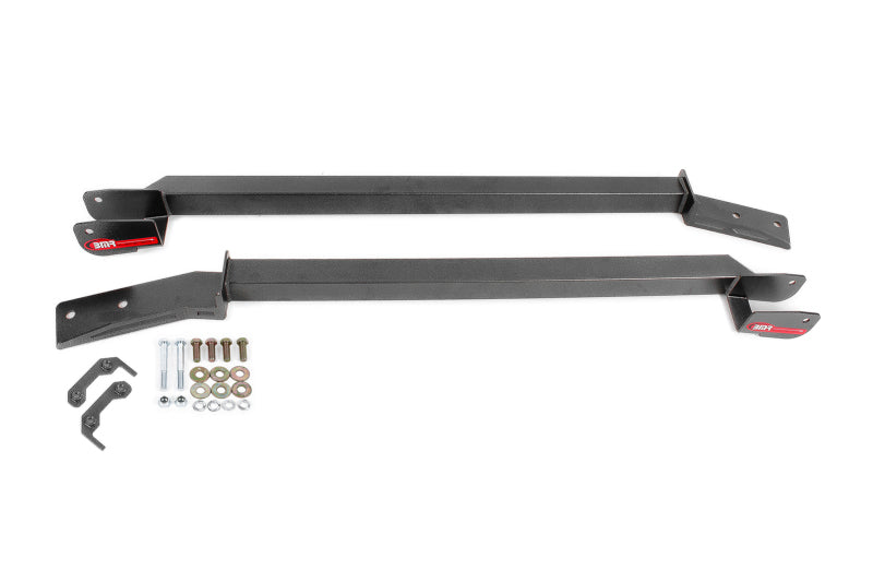 BMR Subframe Connectors - BMR 93-02 F-Body Non-Convertible Bolt-On Boxed Subframe Connectors - Black Hammertone