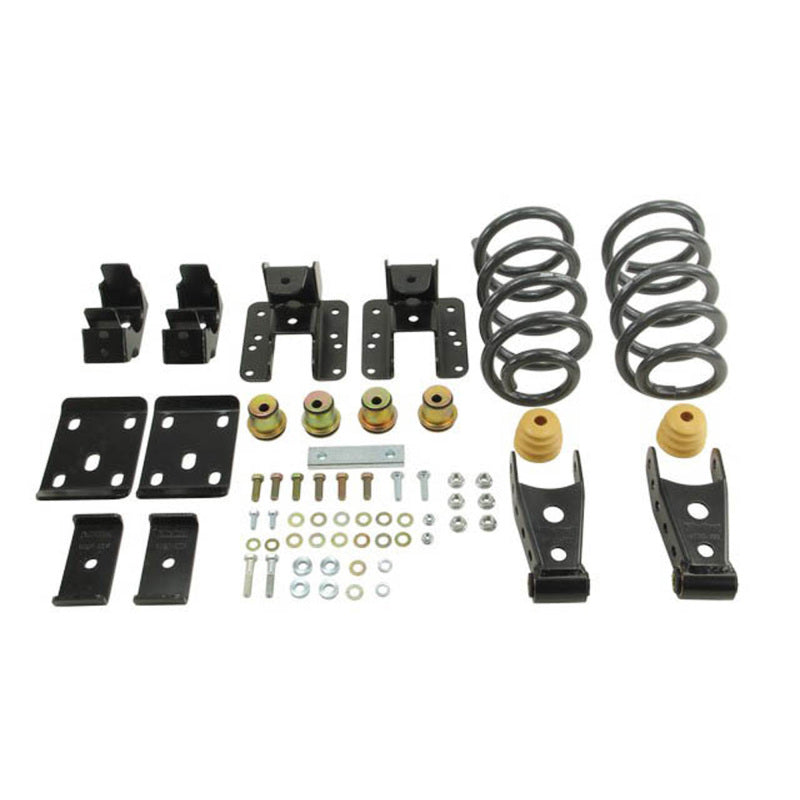 BT Lowering Kit w/o Shocks - Belltech LOWERING KIT 14 Silverado/Sierra Ext/Crew Cab 2WD 3in or 4in Front/4in Rear w/o Shocks
