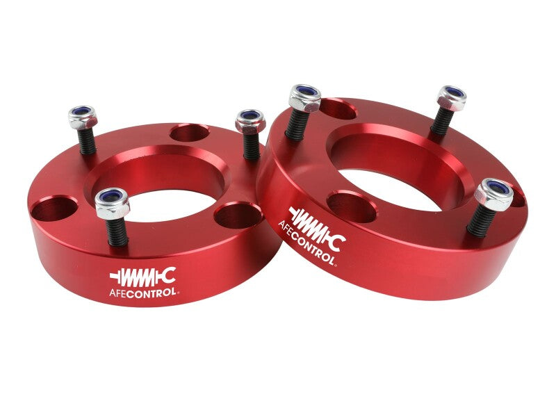 AFE Leveling Springs - aFe CONTROL 2.0 IN Leveling Kit 07-21 GM 1500 - Red