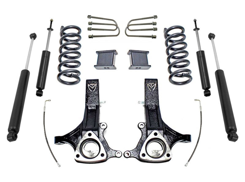 MXT Lift Spindles - MaxTrac 02-08 Dodge RAM 1500 2WD 4.7L V8 7in/4in MaxPro Spindle Lift Kit w/MaxTrac Shocks