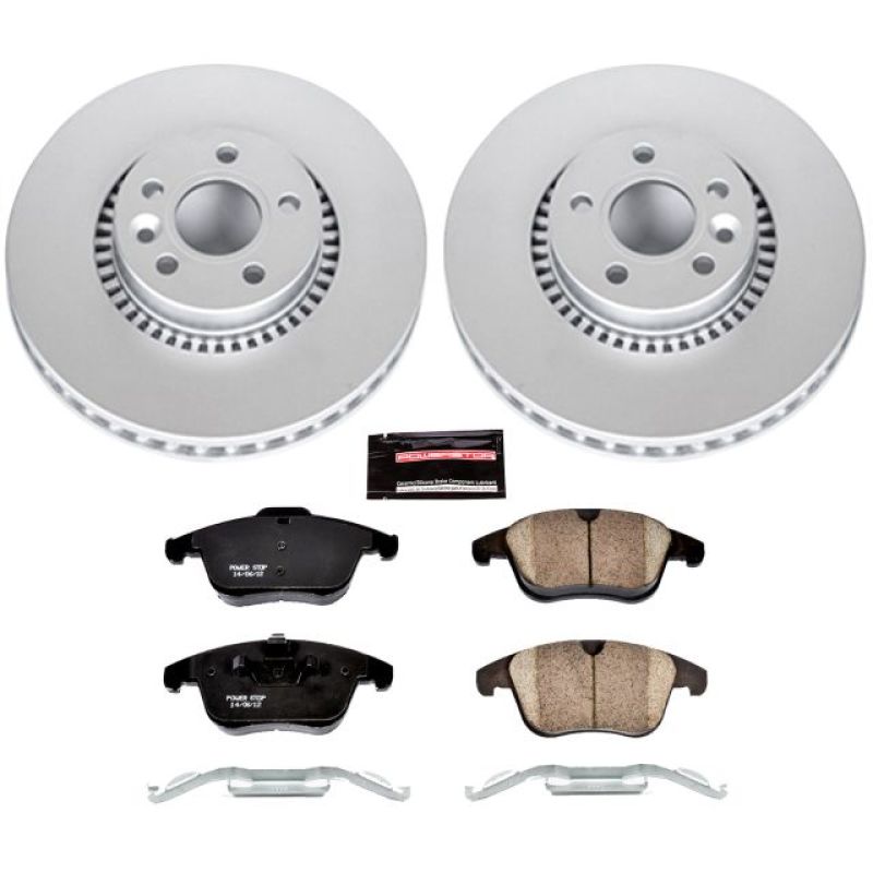 PSB Z23 Evolution Coated Kit - Power Stop 08-15 Land Rover LR2 Front Z23 Evolution Sport Coated Brake Kit