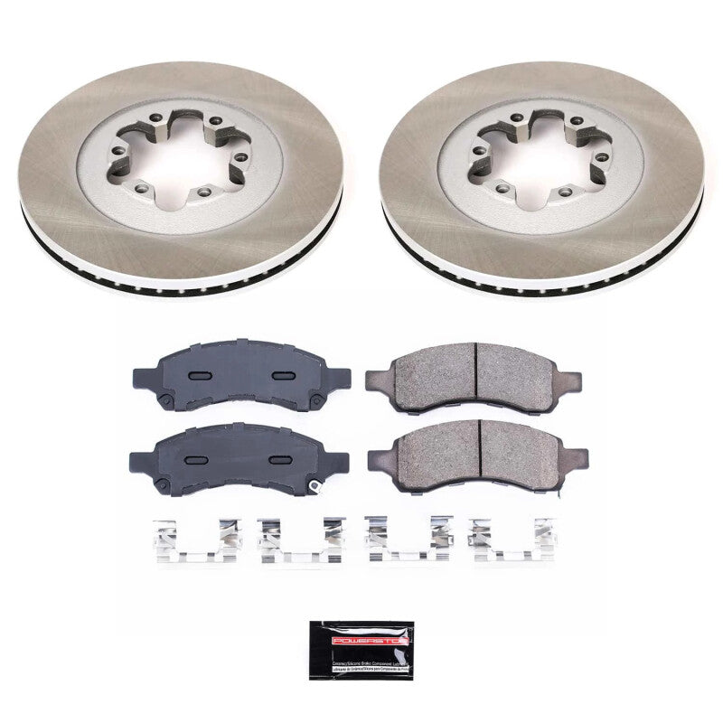 PSB Semi-Coated Rotor Kits - Power Stop 09-12 GMC Canyon Front Semi-Coated Rotor Kit