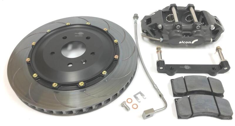 ALC Rear Brake Kits - Alcon Chevrolet Camaro Gen 6 4 Piston 375x28mm Rear Race Kit - Anodized