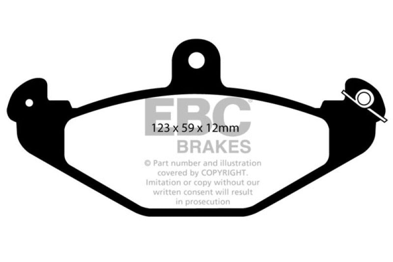 EBC Yellowstuff Brake Pad Sets - EBC 08+ Lotus 2-Eleven 1.8 Supercharged Yellowstuff Rear Brake Pads