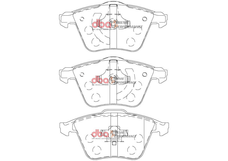 DBA XP Performance Brake Pads - DBA 06-13 Mazda Mazdaspeed3 2.3T (BK/BL) XP Performance Front Brake Pads