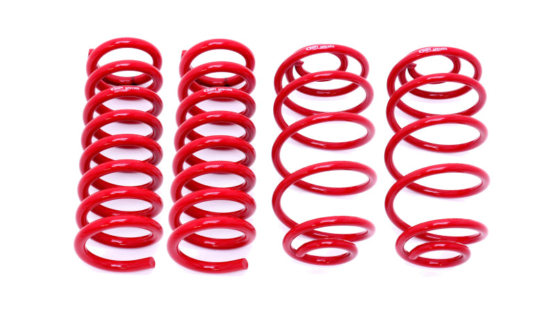 BMR Lowering Springs - BMR 67-72 A-Body Lowering Spring Kit (Set Of 4) - Red