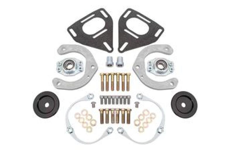 BMR Caster & Camber Plates - BMR 16-24 Chevrolet Camaro Caster Camber Plates (Coil-Over Only) - Black Hammertone