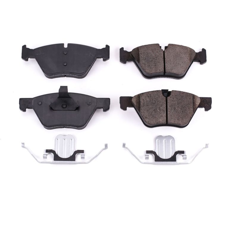 PSB Z17 Evolution Brake Pads - Power Stop 06-07 BMW 323i Front Z17 Evolution Ceramic Brake Pads w/Hardware