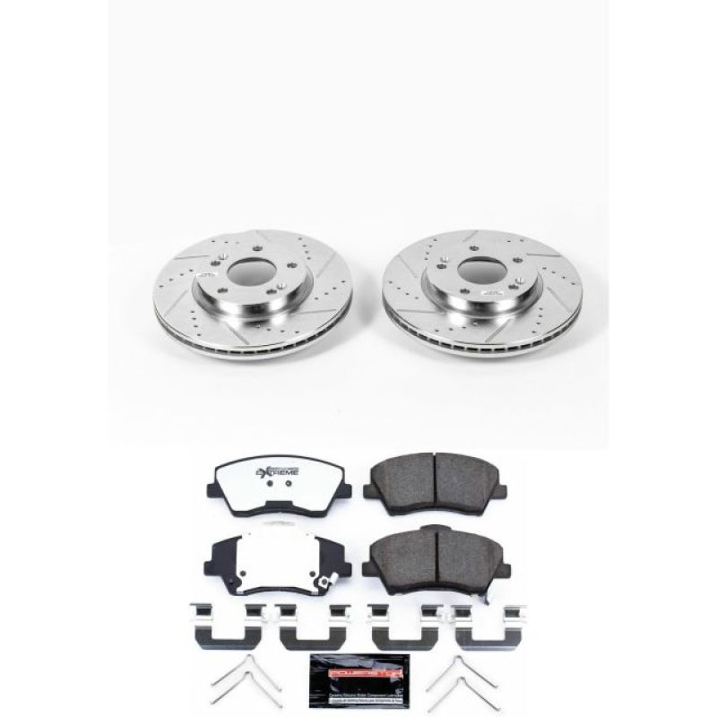 PSB Z36 Truck & Tow Kit - Power Stop 17-19 Hyundai Elantra Front Z36 Truck & Tow Brake Kit