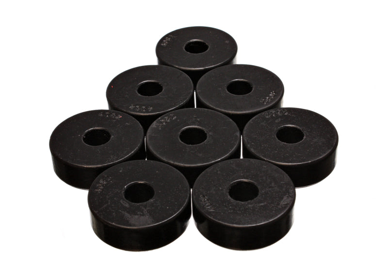 ES Poly Pads - Black - Energy Suspension Pad - Firm - 1-15/16in OD x 9/16in ID x 21/32in H - Black