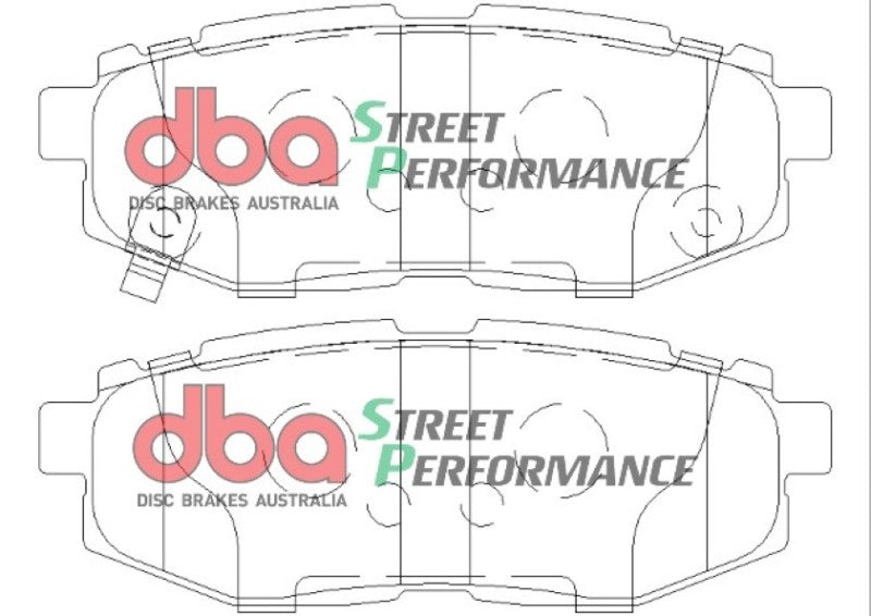 DBA SP500 Brake Pads - DBA 11+ Subaru Legacy GT SP500 Rear Brake Pads