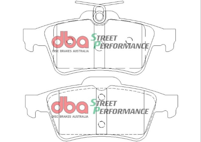 DBA SP Performance Brake Pads - DBA 08-10 Chevrolet Cobalt (Rear Rotor) SP Performance Rear Brake Pads