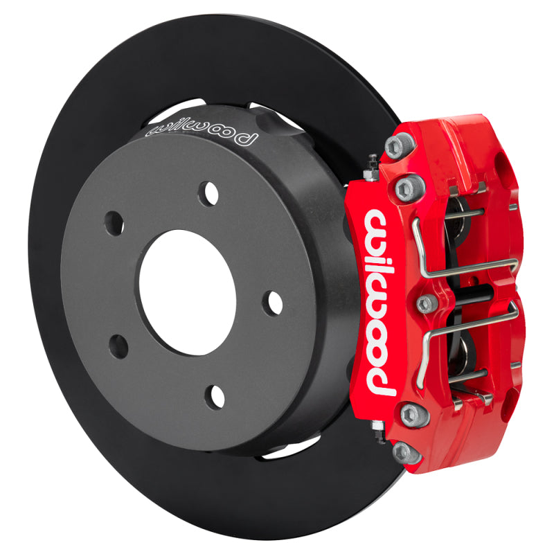 WIL UTV Big Brake Kits - Wilwood 22-24 Polaris RZR Turbo/ Pro R 5-Lug Rear Big Brake Kit - Red