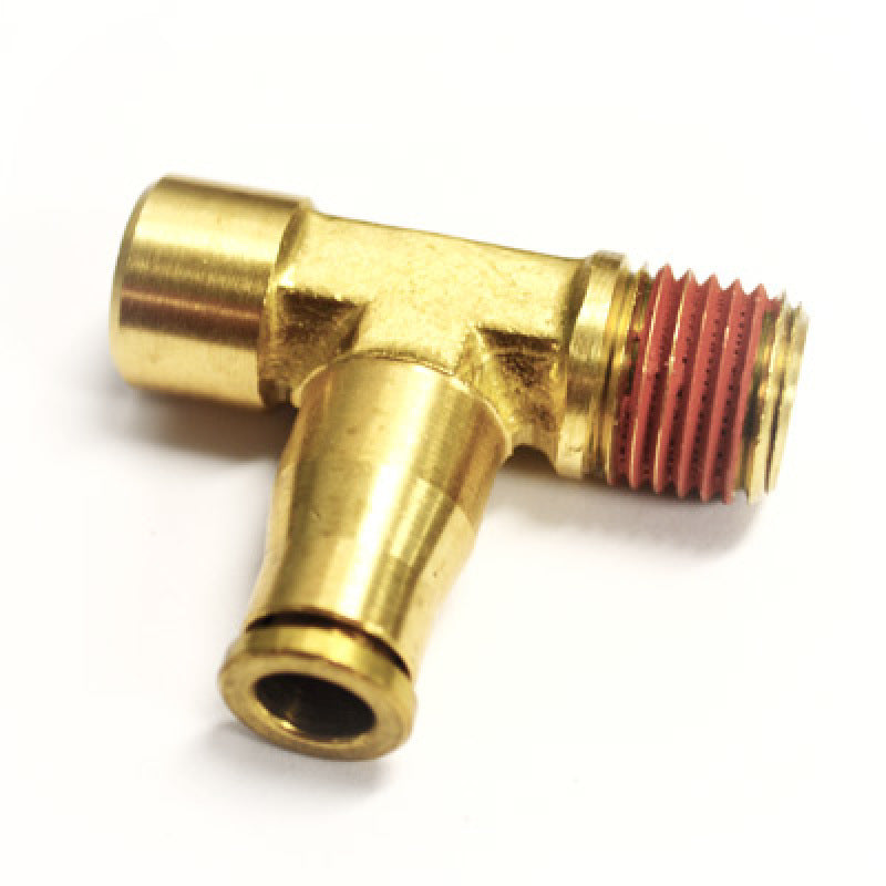 RID Airline Fittings - Ridetech Airline Fitting Compressor Tee 1/8in NPT x 1/8in Female NPT x 1/4in Airline