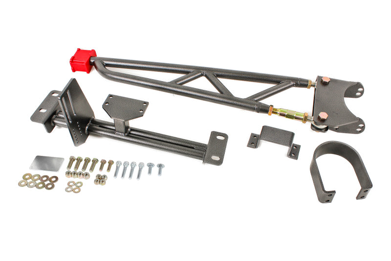 BMR Torque Arms - BMR 93-02 F-Body w/ DSL Torque Arm Tunnel Mount (For Stock Exhaust) - Black Hammertone