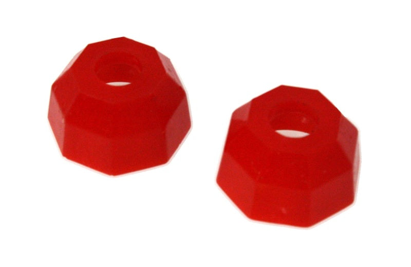 ES Dust Boots - Red - Energy Suspension Universal Black Octagon Style Tie Rod End Boots (2 pack)