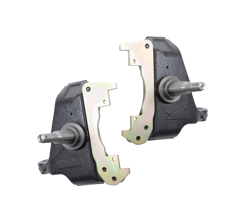 BT Drop Spindle Set - Belltech 88-98 Chevy 1500 3in. Drop Spindle Set (Single Piston Brake Setup)