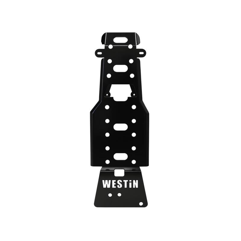 WES Skid Plates - Westin/Snyper 07-11 Jeep Wrangler Transmission Pan Skid Plate - Textured Black