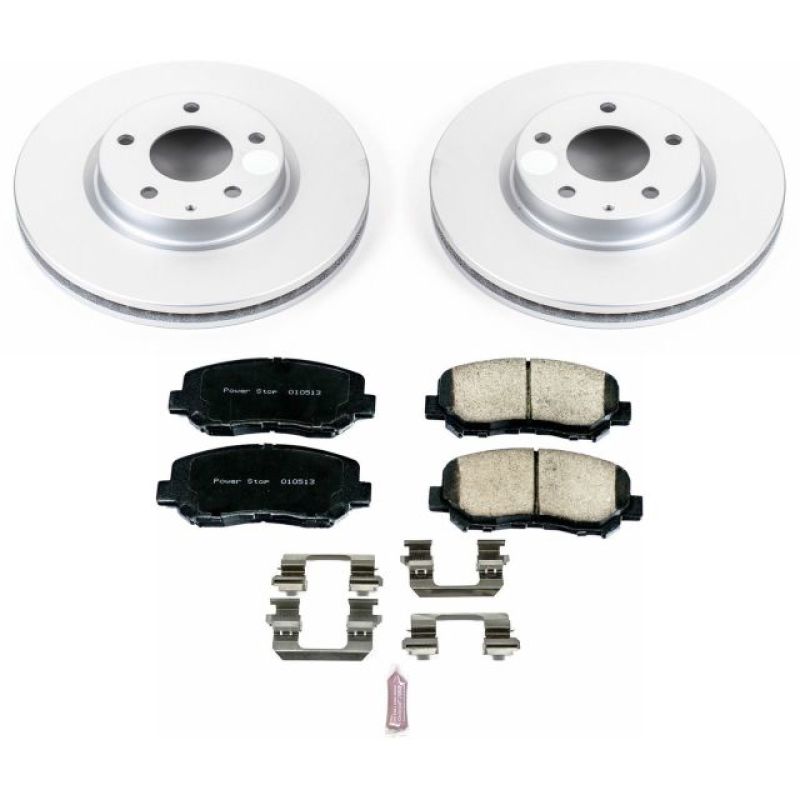 PSB Z17 Evolution Coated Kit - Power Stop 13-15 Mazda CX-5 Front Z17 Evolution Geomet Coated Brake Kit