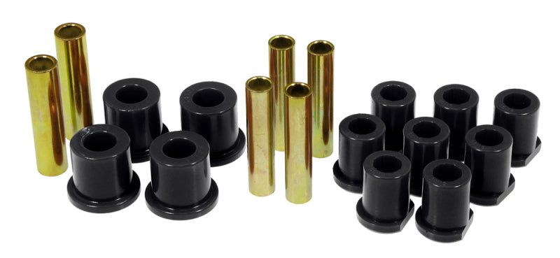 PRO Spring/Shackle Bush- Blk - Prothane 80-98 Ford Spring Bushings - Black