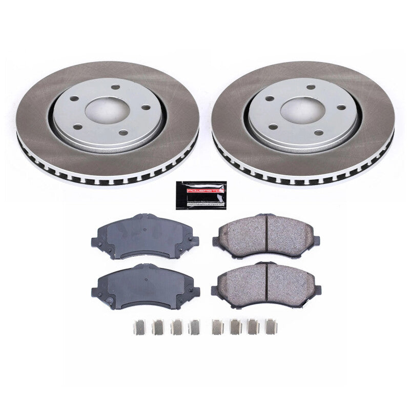 PSB Semi-Coated Rotor Kits - Power Stop 09-14 Volkswagen Routan Front Semi-Coated Rotor Kit