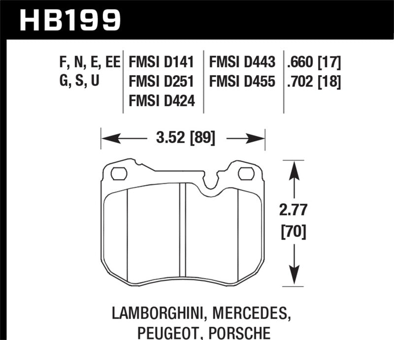 HAWK HPS Brake Pad Sets - Hawk HPS Street Brake Pads