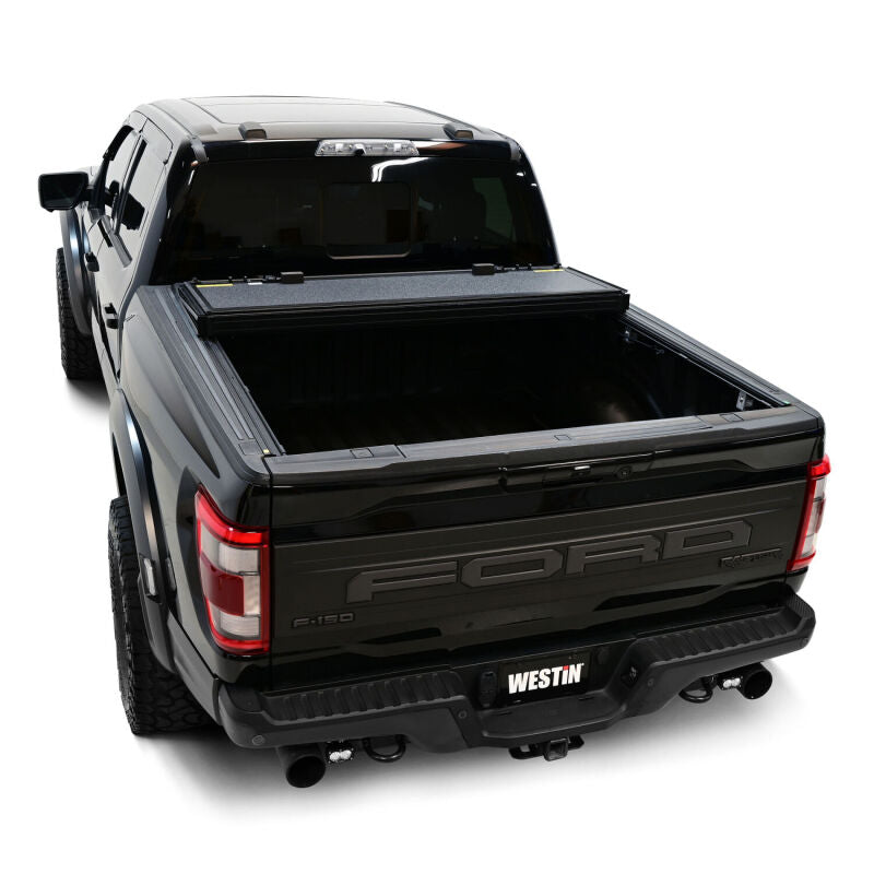 WES Hard Tri-Fold Tonneau Covers - Westin 15-26 Ford F-150 5ft. 7in. Bed Hard Tri-Fold Tonneau Cover - Black
