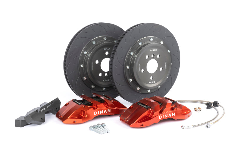DNN Front Brake Kits - Dinan 14-16 BMW 228i Front Big Brake Kit - 395x34mm 6 Piston - Red
