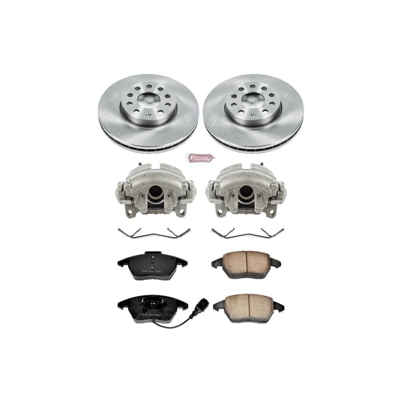 PSB Autospecialty Kit w/Cals - Power Stop 10-12 Audi A3 Front Autospecialty Brake Kit w/Calipers