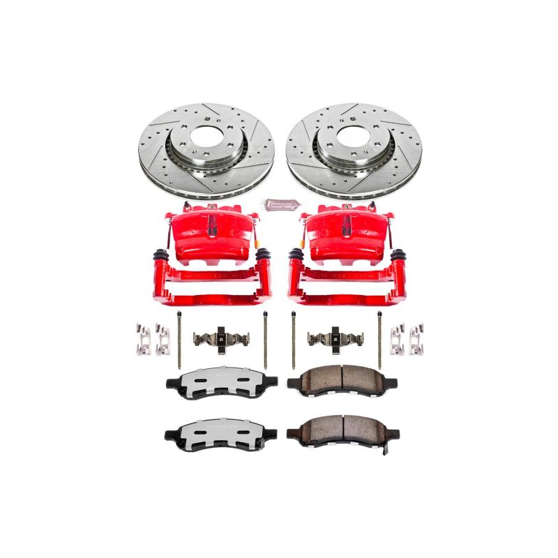 PSB Z36 Truck & Tow Kit - Power Stop 06-09 Saab 9-7x Front Z36 Truck & Tow Kit w/Cals