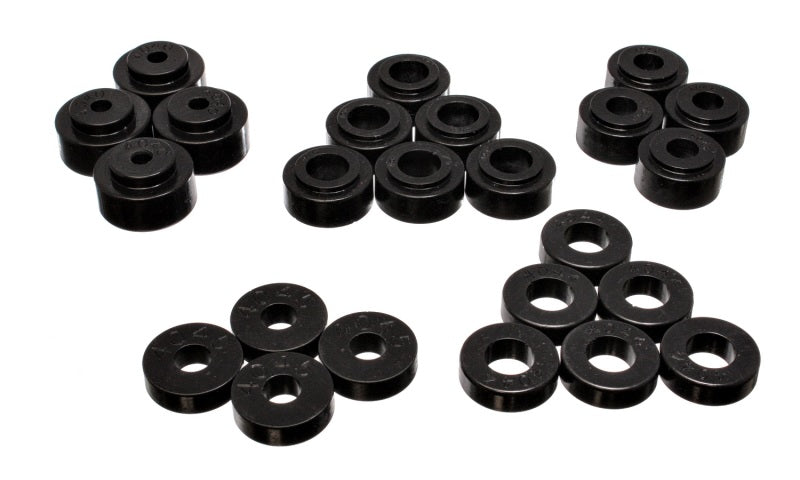 ES Body Mounts - Black - Energy Suspension 68-72 Chevrolet Chevelle/Monte Carlo/Malibu/Laguna/El Camino Black Body Mount Set